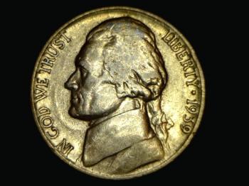 Image of 1939 Jefferson Nickel - circulated