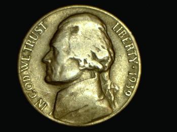 Image of 1939-S Jefferson Nickel - circulated