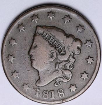 Image of 1818 Large Cent VF