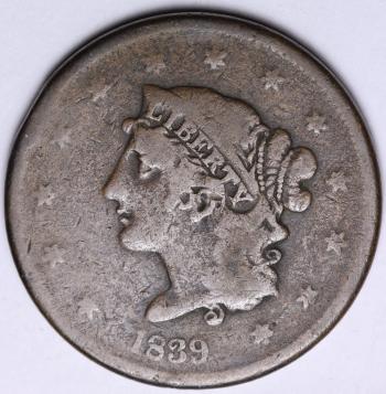 Image of 1839 Large Cent 