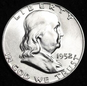 Image of 1952 Franklin Half Dollar GEM BU