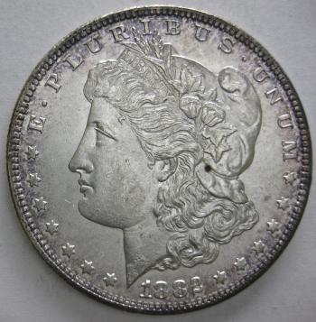 Image of 1882-S Morgan Dollar GEM BU